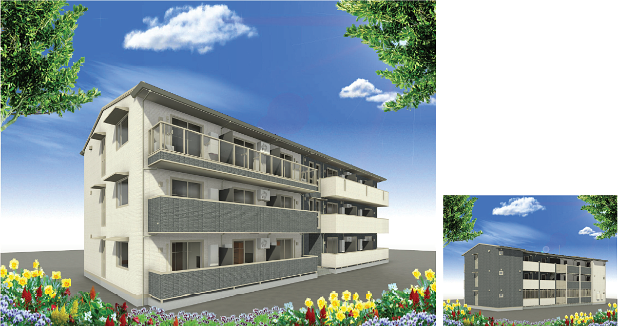 【2022年12月中旬完成】 「エルスタンザ」松江市西嫁島の新築賃貸物件